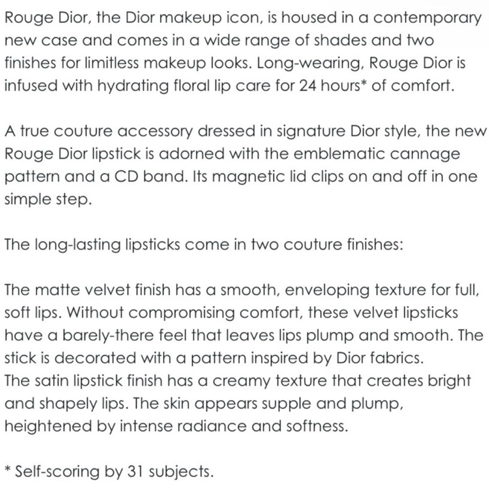 Dior - Rouge Dior | 772 Classic Satin Balm - Refillable | NWOB | Full- Size - Picture 7 of 12